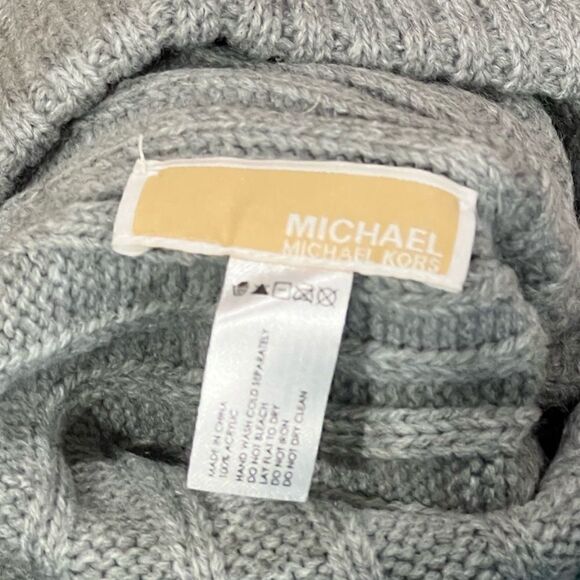 Michael Kors Grey Pom Pom Beanie - Picture 2 of 3